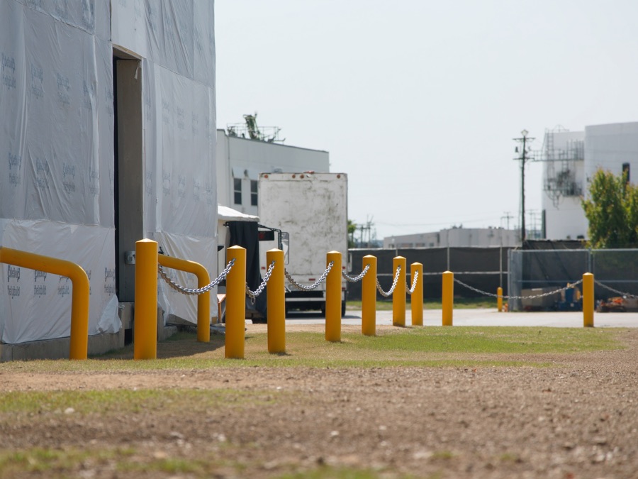 Steel bollards