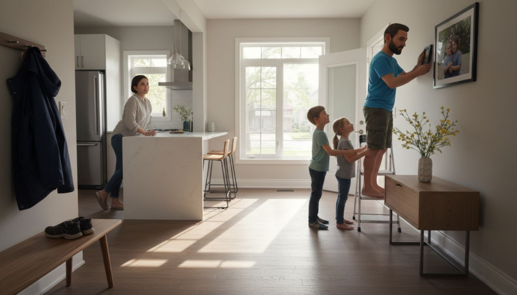 GTA family adjusting decor in renovated home